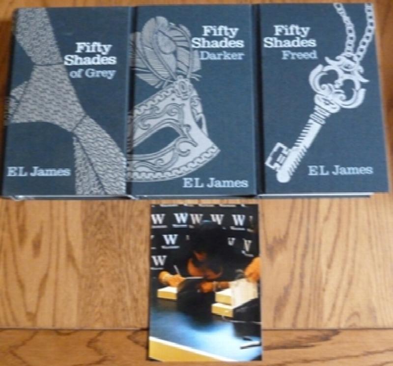 E L James - Fifty Shades of Grey - Fifty Shades Darker - Fifty Shades Freed (First UK Signed edition-first printing) (Fifty Shades Trilogy)