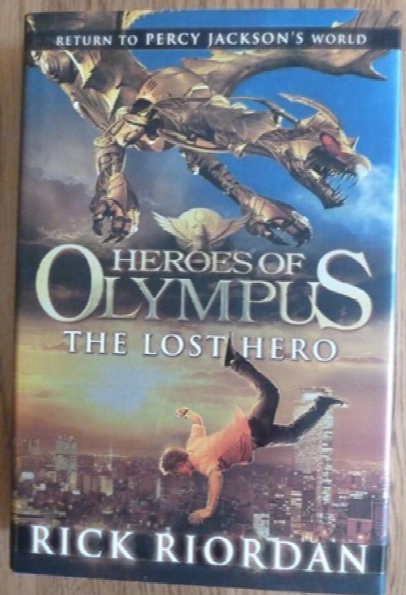 Riordan, Rick - The Lost Hero (Heroes of Olympus Book 1) (Signed First UK edition-first printing)