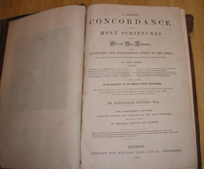 Image for A Complete Concordance to the Holy Scriptures of the Old and New Testament, or, A Dictionary and Alphabetical Index To The Bible