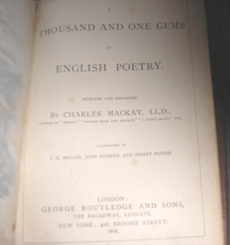 Charles Mackay - A Thousand And One Gems Of English Poetry