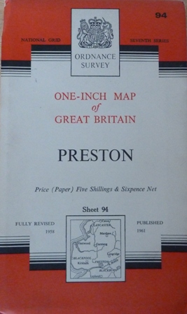 Ordnance - Ordnance Survey One-Inch Map Of Great Britain, Preston Sheet No.94