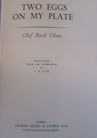 Oluf Reed Olsen - Two Eggs on My Plate